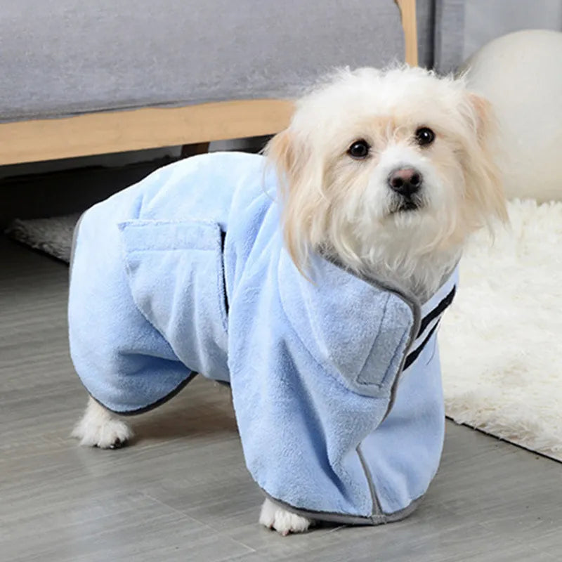 Pet Bathrobe Fast Drying Towel – Wearable Dog Drying Robe